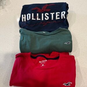 Hollister Navy , Red, & GREEN Logo Tee. XS SHORT SLEEVE.